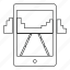 game, line, mobile gaming, outline, phone, smartphone, thin 