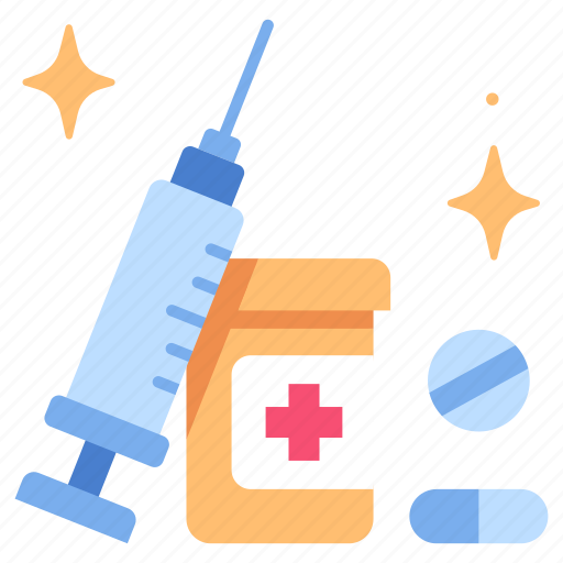 Injection, medical, medicine, needle, syringe, treatment, vaccine icon - Download on Iconfinder