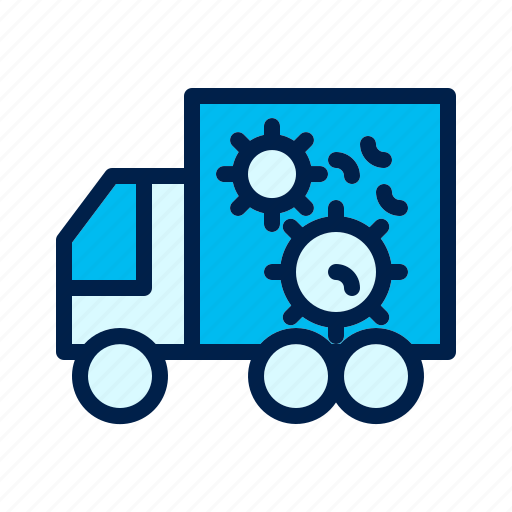 Corona, covic, delivery, vehicle, virus icon - Download on Iconfinder