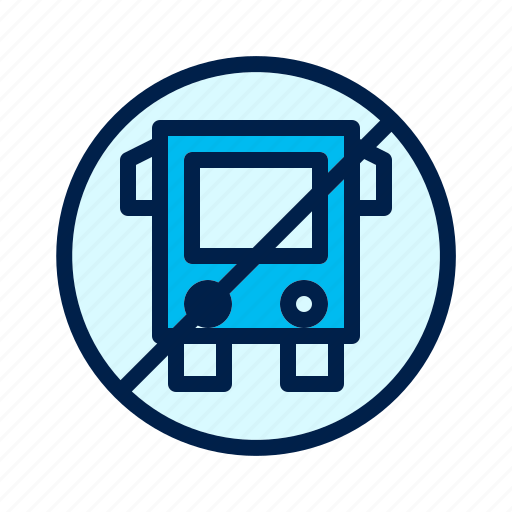 Bus, corona, covic, no bus, virus icon - Download on Iconfinder