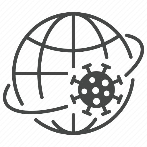 Coronavirus, globe, orbit, virus, world icon - Download on Iconfinder