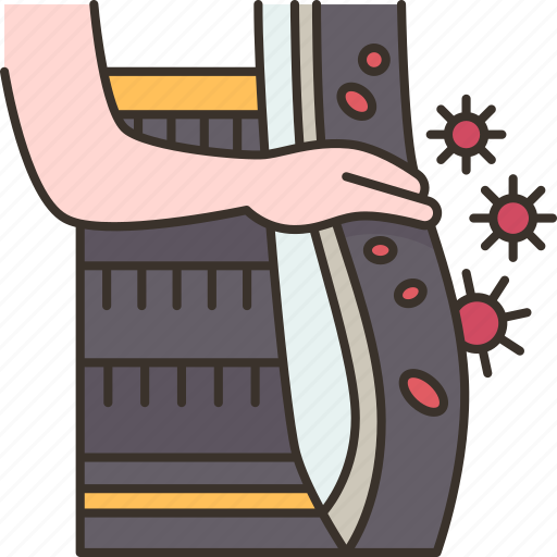 Catching, escalator, public, touch, germs icon - Download on Iconfinder