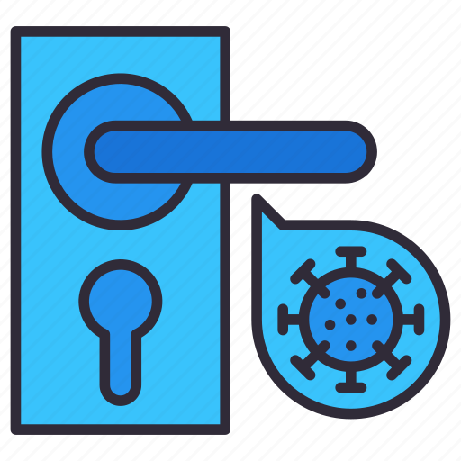 Corona, door, entrance, knob, virus icon - Download on Iconfinder