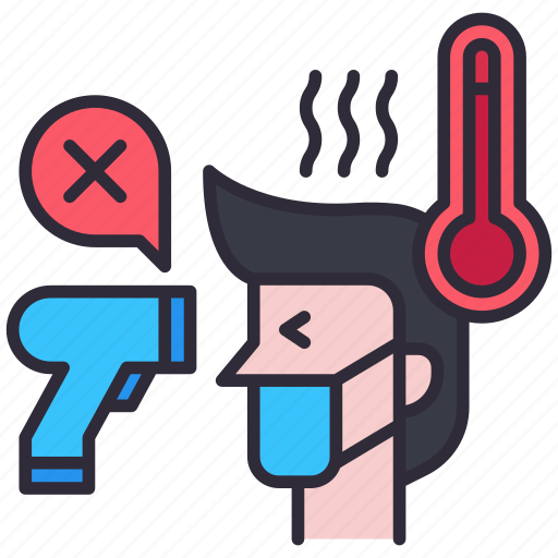 Fever, hot, sick, temperature, thermometer icon - Download on Iconfinder