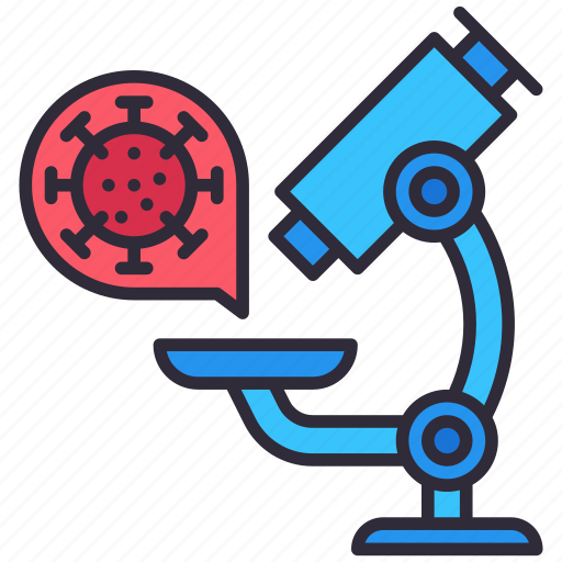 Corona, lab, microscope, research, virus icon - Download on Iconfinder