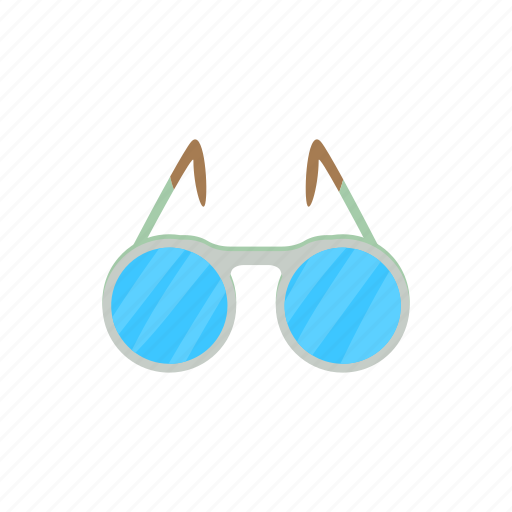 Cartoon, eye, glass, optical, spectacle, vision, white icon - Download on Iconfinder