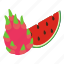 isometric, object, sign, tropicalfruit 