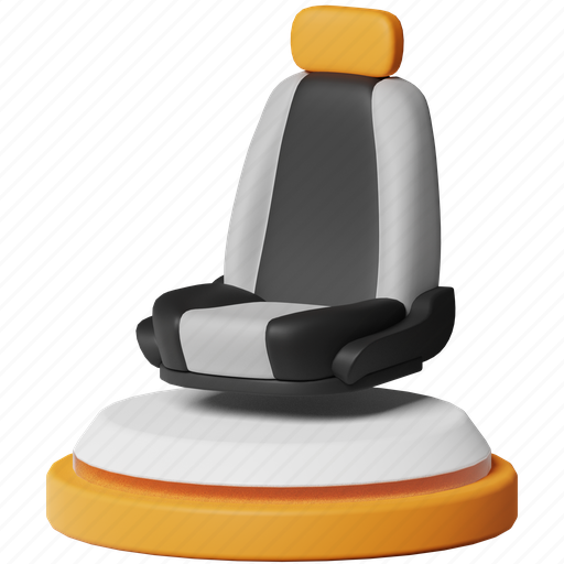 Car seat, seat, safety, belt, interior, passenger, automotive 3D illustration - Download on Iconfinder