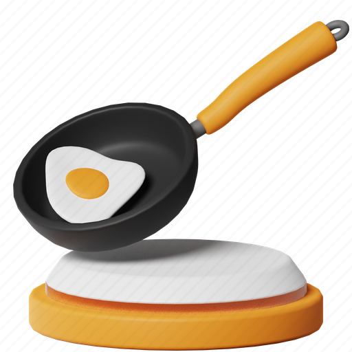 Cooking, egg, fried egg, sunny side up, pan, cafe, restaurant icon - Download on Iconfinder