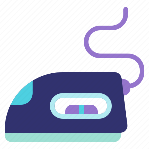 Iron, laundry, cleaning, ironing, housekeeping icon - Download on Iconfinder