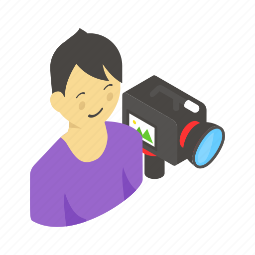 Video blogger, vlogger, influencer, blogger, social media, self recorder icon - Download on Iconfinder