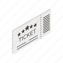 movie ticket, show pass, voucher, receipt, coupon