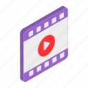 play script, film strip, video, multimedia, video blog, clips, play button