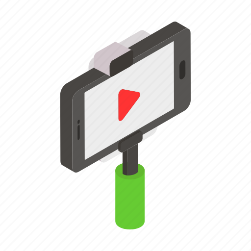 Professional, mobile, selfie stick, smartphone, handheld, recording, positioning icon - Download on Iconfinder