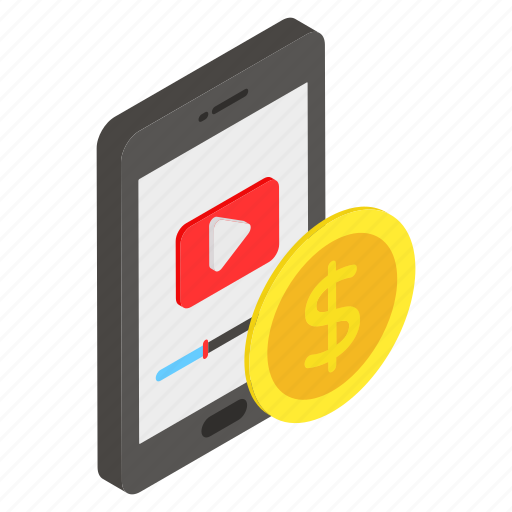 Online, video logging, video blodding, earning, video, passive income, monetization icon - Download on Iconfinder