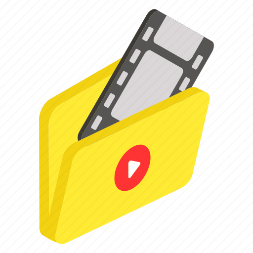 Video album, footage archive, video blog, folder, reel, vlogs, clips icon - Download on Iconfinder