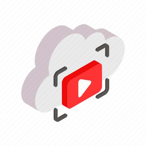 Cloud streaming engine, video storage, focus, computing, multimedia, tuber, network icon - Download on Iconfinder
