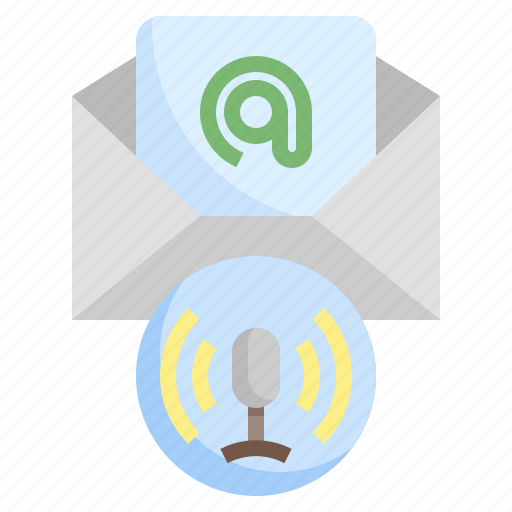 Email, voice, message, mail, audio, communications icon - Download on Iconfinder