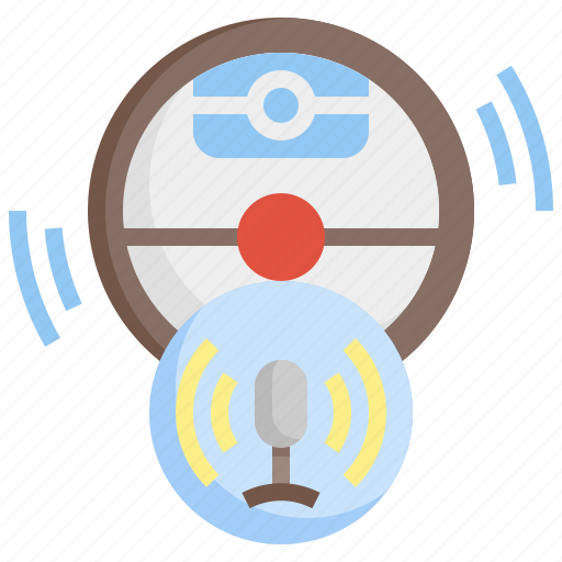 Vacuum, cleaner, robot, voice, control icon - Download on Iconfinder