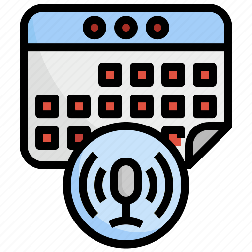 Calender, voice, assistant, echo, dot, smart, house icon - Download on Iconfinder