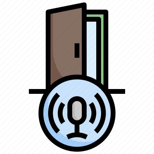 Door, voice, assistant, echo, dot, recording, control icon - Download on Iconfinder