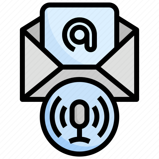 Email, voice, message, mail, audio, communications icon - Download on Iconfinder