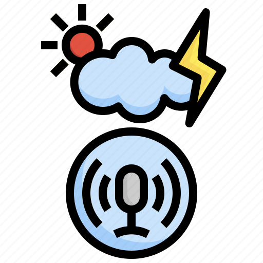 Weather, smartphone, app, voice, control icon - Download on Iconfinder