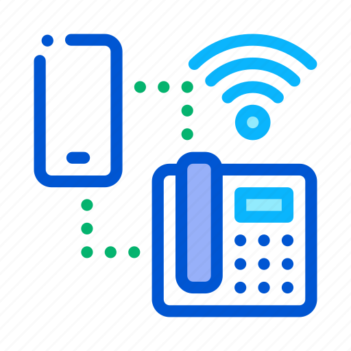 Connection, home, smartphone, telephone, voip, wi-fi icon - Download on Iconfinder