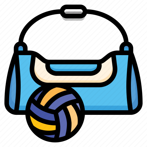 Sports, bag, duffle, baggage, volleyball, sport icon - Download on Iconfinder