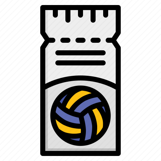 Coupon, ticket, volleyball, tickets, game, sport icon - Download on Iconfinder