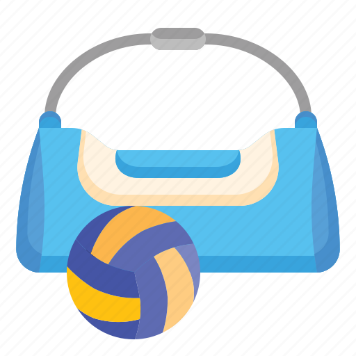 Sports, bag, duffle, baggage, volleyball, sport icon - Download on Iconfinder