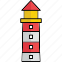 light, lighthouse, sea, tower icon, lighthome