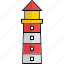 light, lighthouse, sea, tower icon, lighthome 