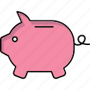 money, money box, penny bank, pig, piggy, piggy bank, bank