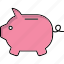 money, money box, penny bank, pig, piggy, piggy bank, bank 