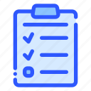 report, clipboard, list, document, checklist