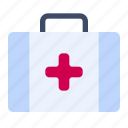 aid, kit, bag, medical, suitcase
