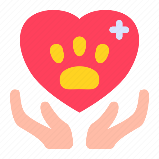 Care, paw, animal, love, protection icon - Download on Iconfinder