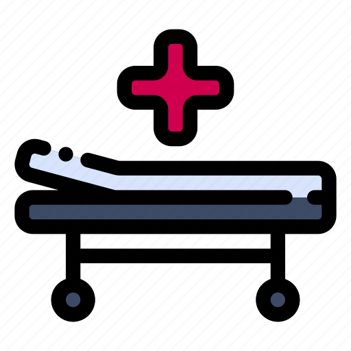 Bed, hospital, treatment, clinic, healthcare icon - Download on Iconfinder