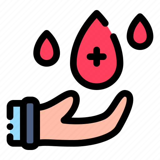 Blood, donate, health, care, hand icon - Download on Iconfinder