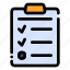 report, clipboard, list, document, checklist 