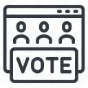 candidate, vote, election, polling, politics, online, web
