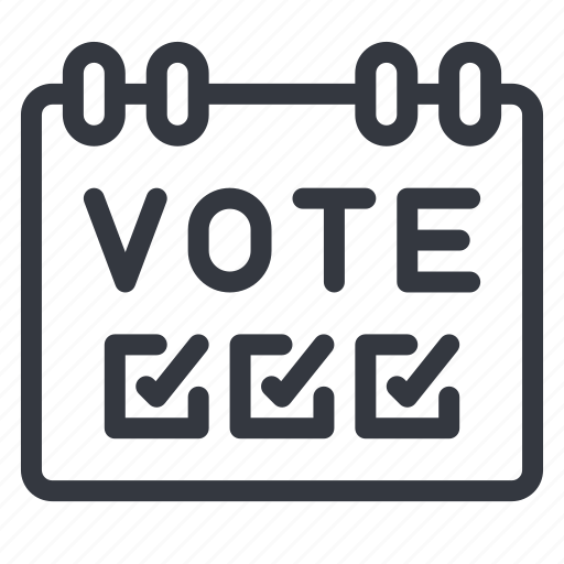 Vote, election, polling, politics, date, calendar, schedule icon - Download on Iconfinder