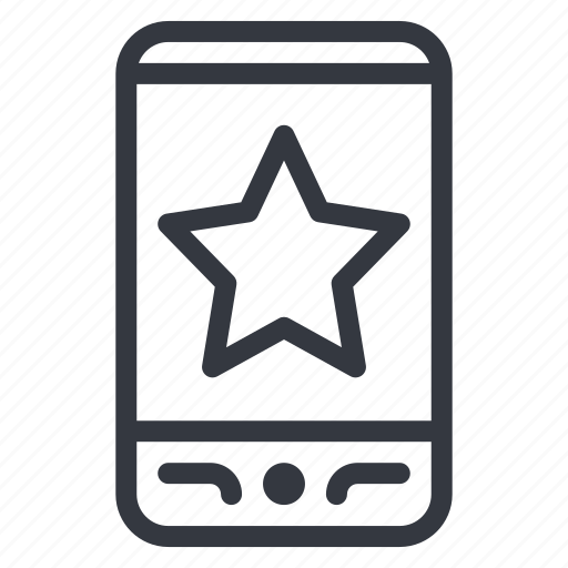 Mobile, phone, star, vote, award icon - Download on Iconfinder