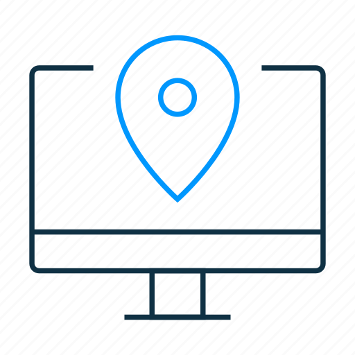 Computer, location icon - Download on Iconfinder
