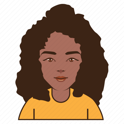 Afro, beauty, black, girl, hair, skin, woman icon - Download on Iconfinder