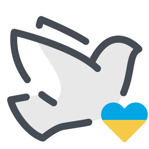 Bird, charity, dove, fly, freedom, peace, ukraine icon - Free download