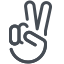 peace, hand, fingers 