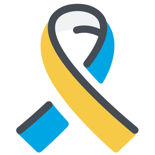 Ribbon, ukrainian, no, war icon - Free download