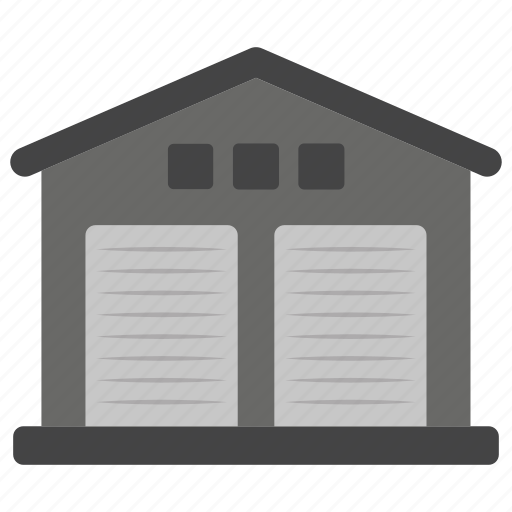 Distributor warehouse, hangar, storage, storage house, vehicle hanger, warehouse icon - Download on Iconfinder